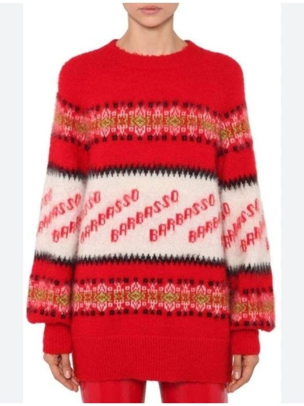 MSGM Oversized Barbasso Mohair Knit Sweater S